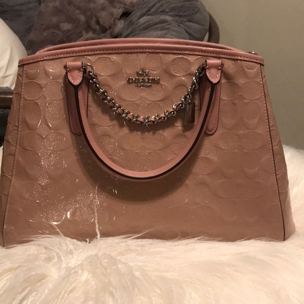 Blush Pale Pink Coach crossbody